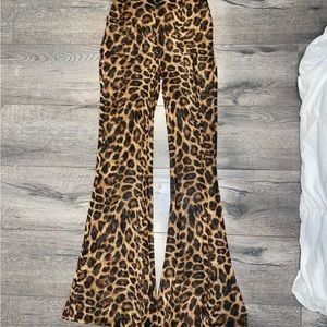 High Waisted Sheer Cheetah Bell Bottoms 🐆